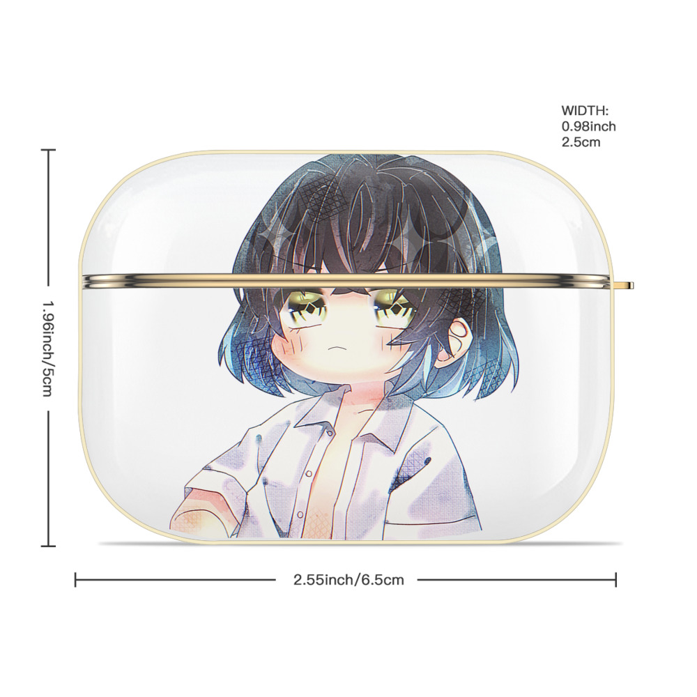 鬼滅の刃（きめつのやいば）嘴平 伊之助／はしびら いのすけ Hashibira Inosuke 【AirPods Pro用】ハードシェル保護ケース｜耐衝撃・防指紋・カラビナ付き商品仕様