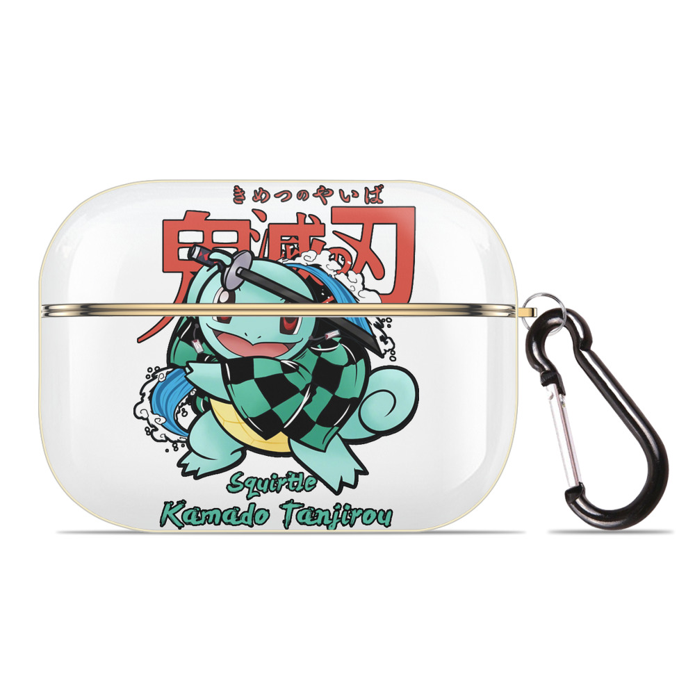 （画像用） 鬼滅の刃 竈門 炭治郎／かまど たんじろう Kamado Tanjirou 【AirPods Pro用】ハードシェル保護ケース｜耐衝撃・防指紋・カラビナ付き商品仕様