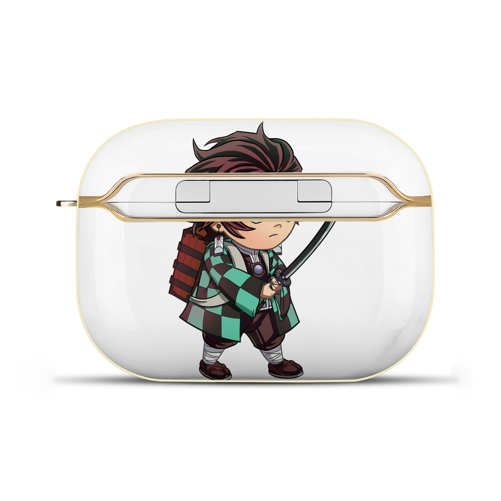（画像用） 鬼滅の刃 竈門 炭治郎／かまど たんじろう Kamado Tanjirou 【AirPods Pro用】ハードシェル保護ケース｜耐衝撃・防指紋・カラビナ付き商品仕様