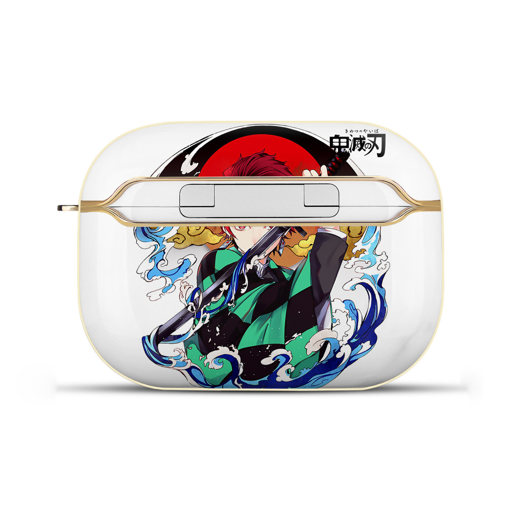 （画像用） 鬼滅の刃 竈門 炭治郎／かまど たんじろう Kamado Tanjirou 【AirPods Pro用】ハードシェル保護ケース｜耐衝撃・防指紋・カラビナ付き商品仕様