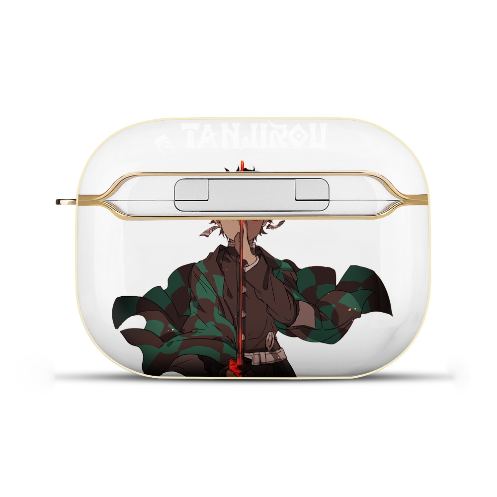（画像用） 鬼滅の刃 竈門 炭治郎／かまど たんじろう Kamado Tanjirou 【AirPods Pro用】ハードシェル保護ケース｜耐衝撃・防指紋・カラビナ付き商品仕様