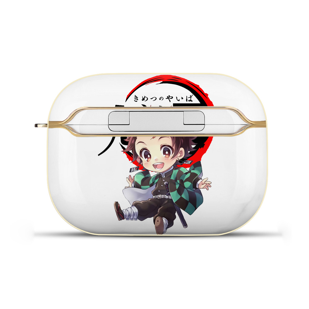 （画像用） 鬼滅の刃 竈門 炭治郎／かまど たんじろう Kamado Tanjirou 【AirPods Pro用】ハードシェル保護ケース｜耐衝撃・防指紋・カラビナ付き商品仕様
