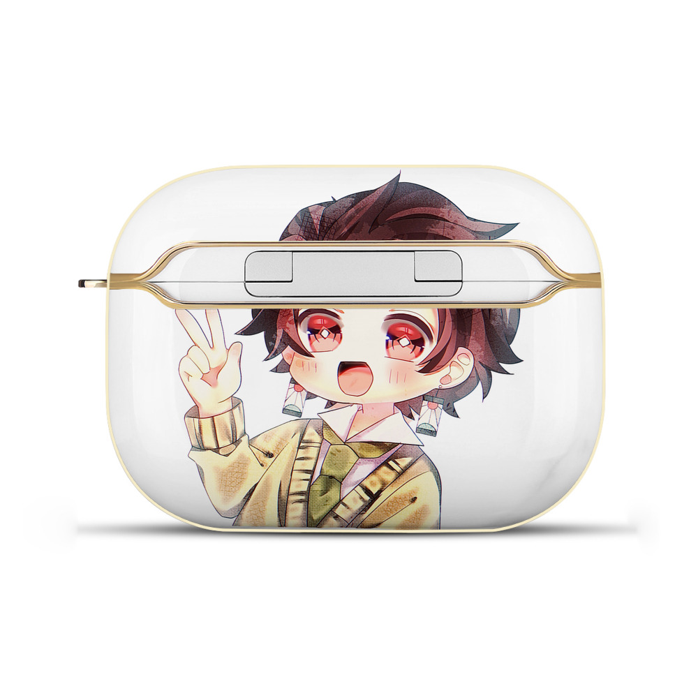 （画像用） 鬼滅の刃 竈門 炭治郎／かまど たんじろう Kamado Tanjirou 【AirPods Pro用】ハードシェル保護ケース｜耐衝撃・防指紋・カラビナ付き商品仕様