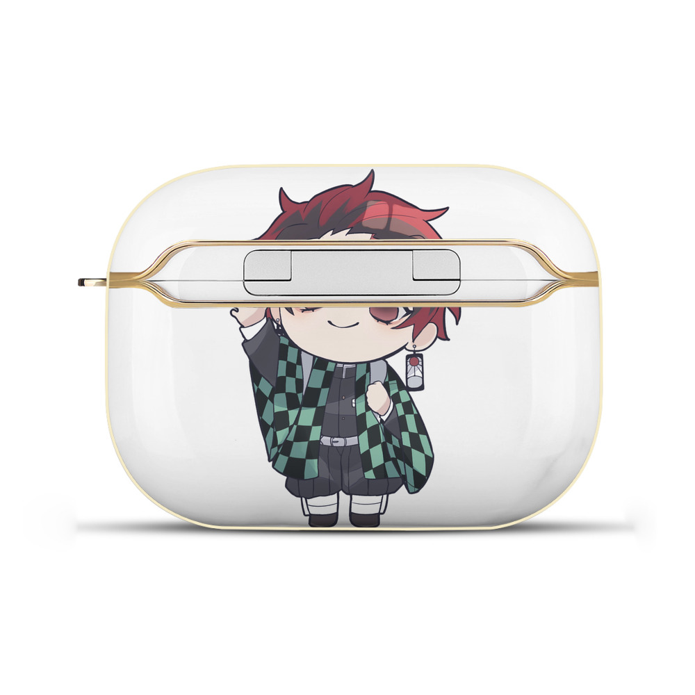 （画像用） 鬼滅の刃 竈門 炭治郎／かまど たんじろう Kamado Tanjirou 【AirPods Pro用】ハードシェル保護ケース｜耐衝撃・防指紋・カラビナ付き商品仕様