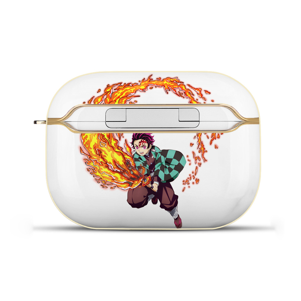 （画像用） 鬼滅の刃 竈門 炭治郎／かまど たんじろう Kamado Tanjirou 【AirPods Pro用】ハードシェル保護ケース｜耐衝撃・防指紋・カラビナ付き商品仕様