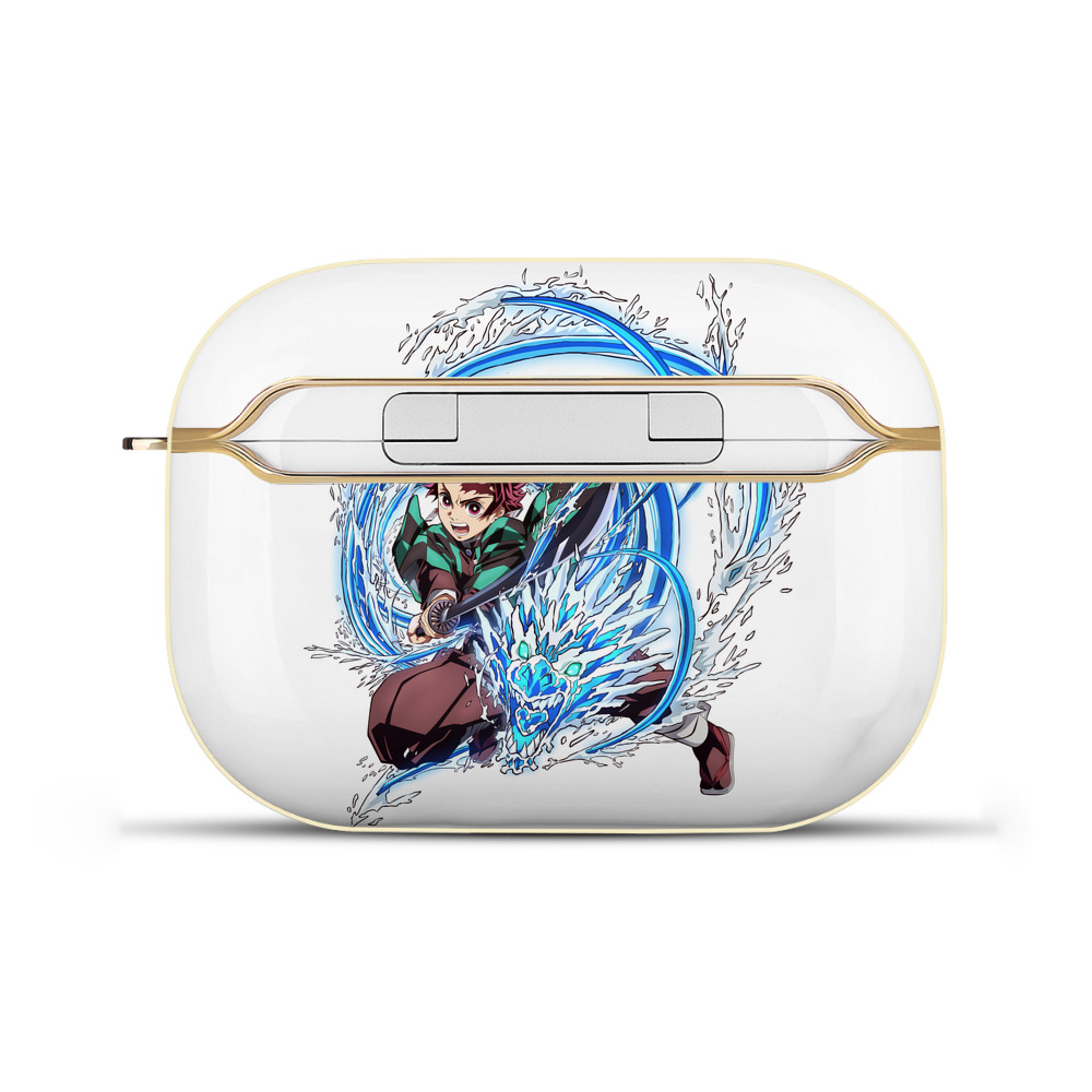 （画像用） 鬼滅の刃 竈門 炭治郎／かまど たんじろう Kamado Tanjirou 【AirPods Pro用】ハードシェル保護ケース｜耐衝撃・防指紋・カラビナ付き商品仕様