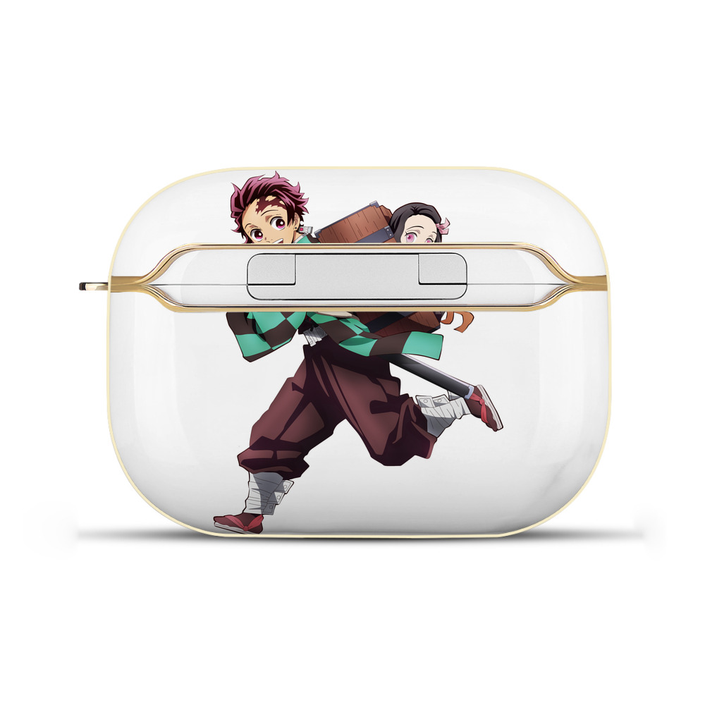 （画像用） 鬼滅の刃 竈門 炭治郎／かまど たんじろう Kamado Tanjirou 【AirPods Pro用】ハードシェル保護ケース｜耐衝撃・防指紋・カラビナ付き商品仕様