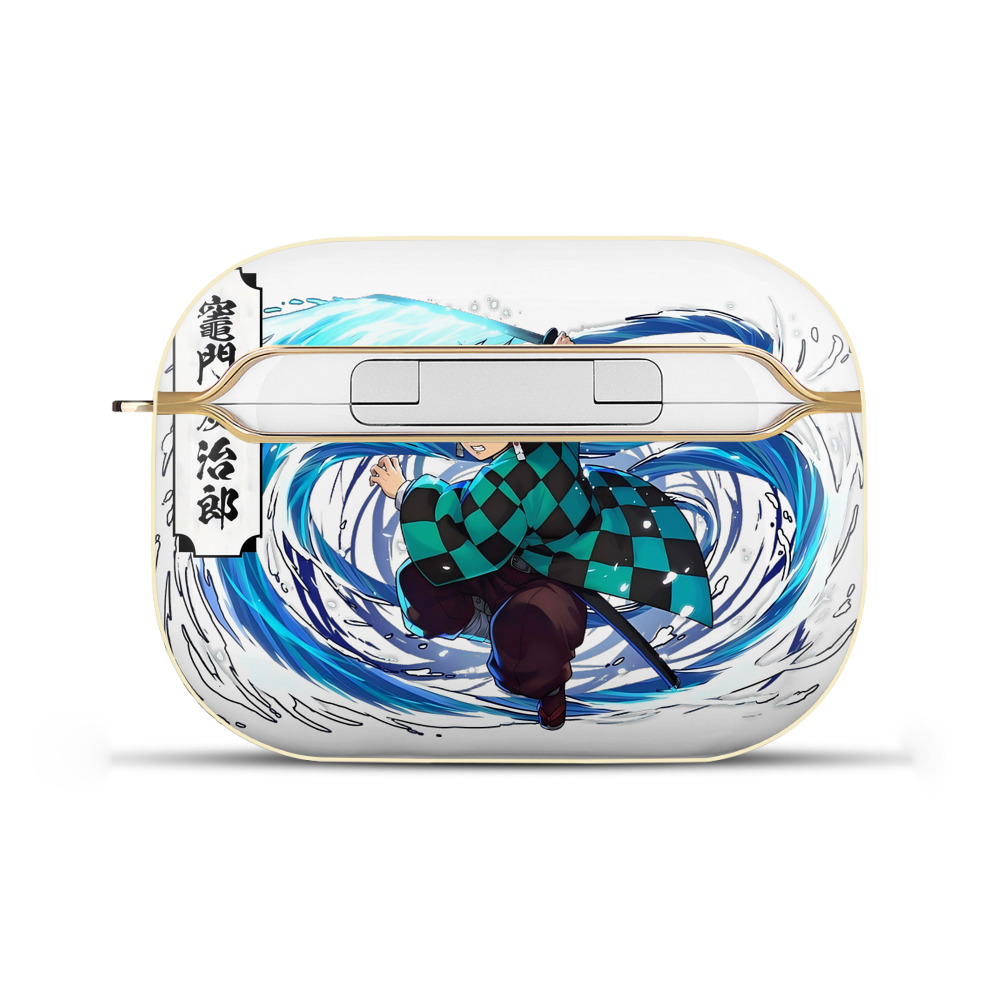 （画像用） 鬼滅の刃 竈門 炭治郎／かまど たんじろう Kamado Tanjirou 【AirPods Pro用】ハードシェル保護ケース｜耐衝撃・防指紋・カラビナ付き商品仕様