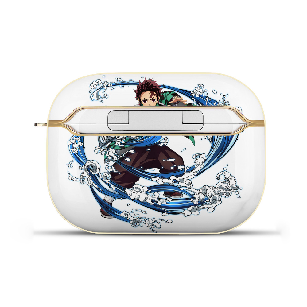 （画像用） 鬼滅の刃 竈門 炭治郎／かまど たんじろう Kamado Tanjirou 【AirPods Pro用】ハードシェル保護ケース｜耐衝撃・防指紋・カラビナ付き商品仕様