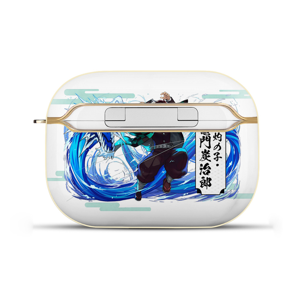 （画像用） 鬼滅の刃 竈門 炭治郎／かまど たんじろう Kamado Tanjirou 【AirPods Pro用】ハードシェル保護ケース｜耐衝撃・防指紋・カラビナ付き商品仕様