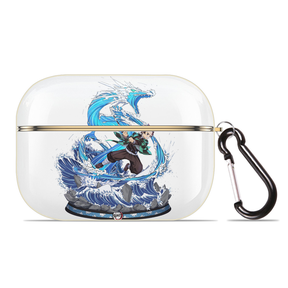 （画像用） 鬼滅の刃 竈門 炭治郎／かまど たんじろう Kamado Tanjirou 【AirPods Pro用】ハードシェル保護ケース｜耐衝撃・防指紋・カラビナ付き商品仕様