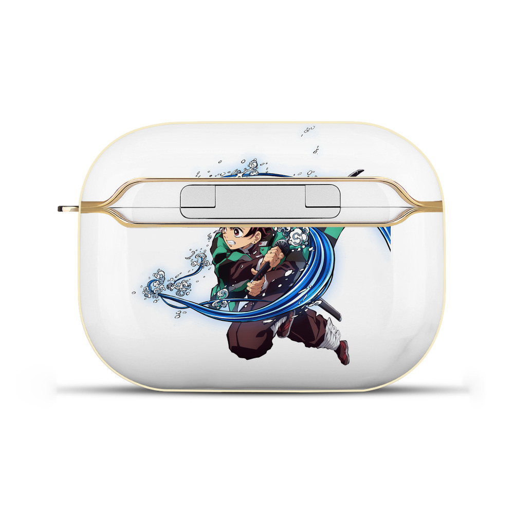 （画像用） 鬼滅の刃 竈門 炭治郎／かまど たんじろう Kamado Tanjirou 【AirPods Pro用】ハードシェル保護ケース｜耐衝撃・防指紋・カラビナ付き商品仕様