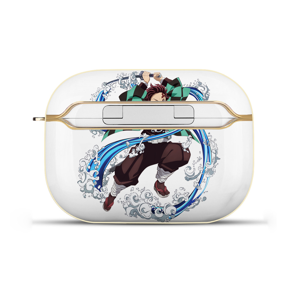 （画像用） 鬼滅の刃 竈門 炭治郎／かまど たんじろう Kamado Tanjirou 【AirPods Pro用】ハードシェル保護ケース｜耐衝撃・防指紋・カラビナ付き商品仕様