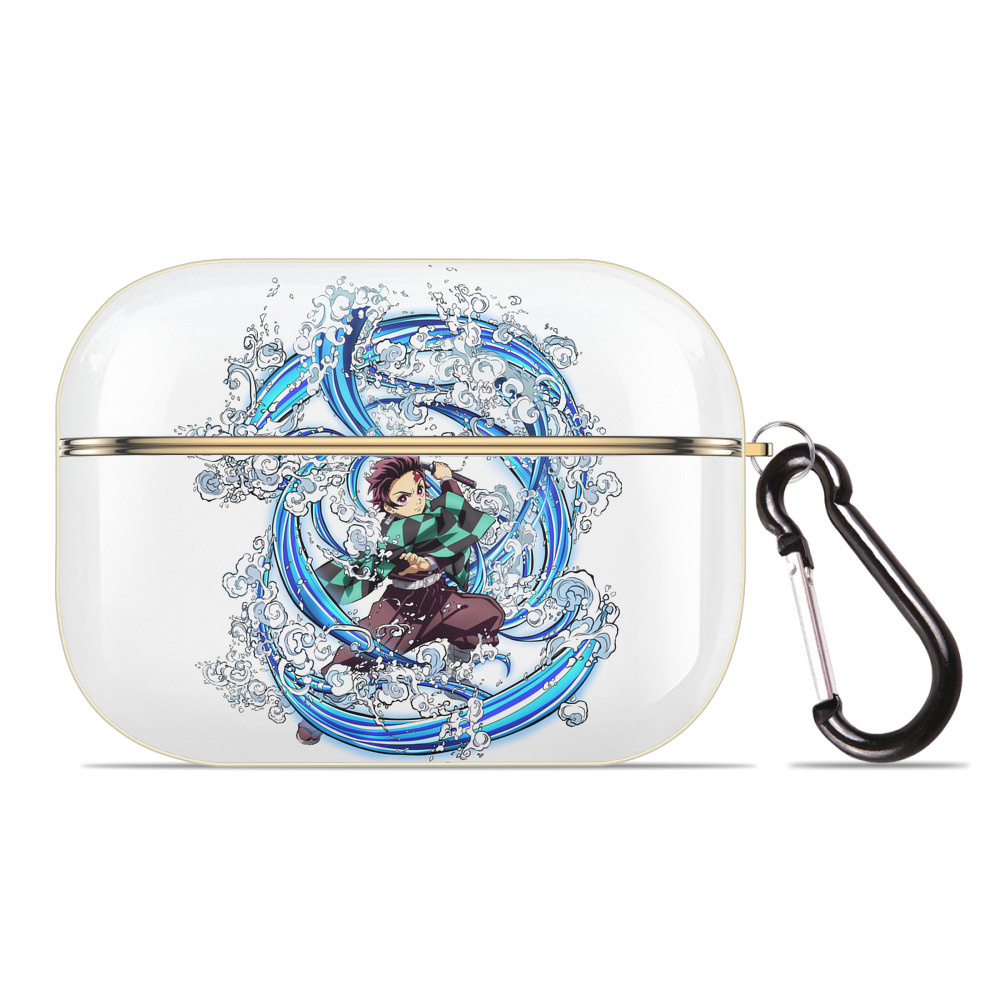 （画像用） 鬼滅の刃 竈門 炭治郎／かまど たんじろう Kamado Tanjirou 【AirPods Pro用】ハードシェル保護ケース｜耐衝撃・防指紋・カラビナ付き商品仕様