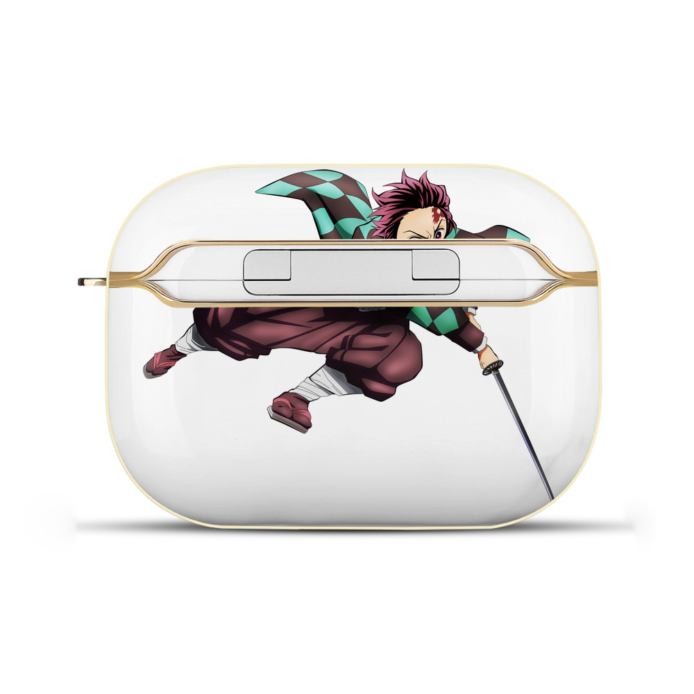 （画像用） 鬼滅の刃 竈門 炭治郎／かまど たんじろう Kamado Tanjirou 【AirPods Pro用】ハードシェル保護ケース｜耐衝撃・防指紋・カラビナ付き商品仕様