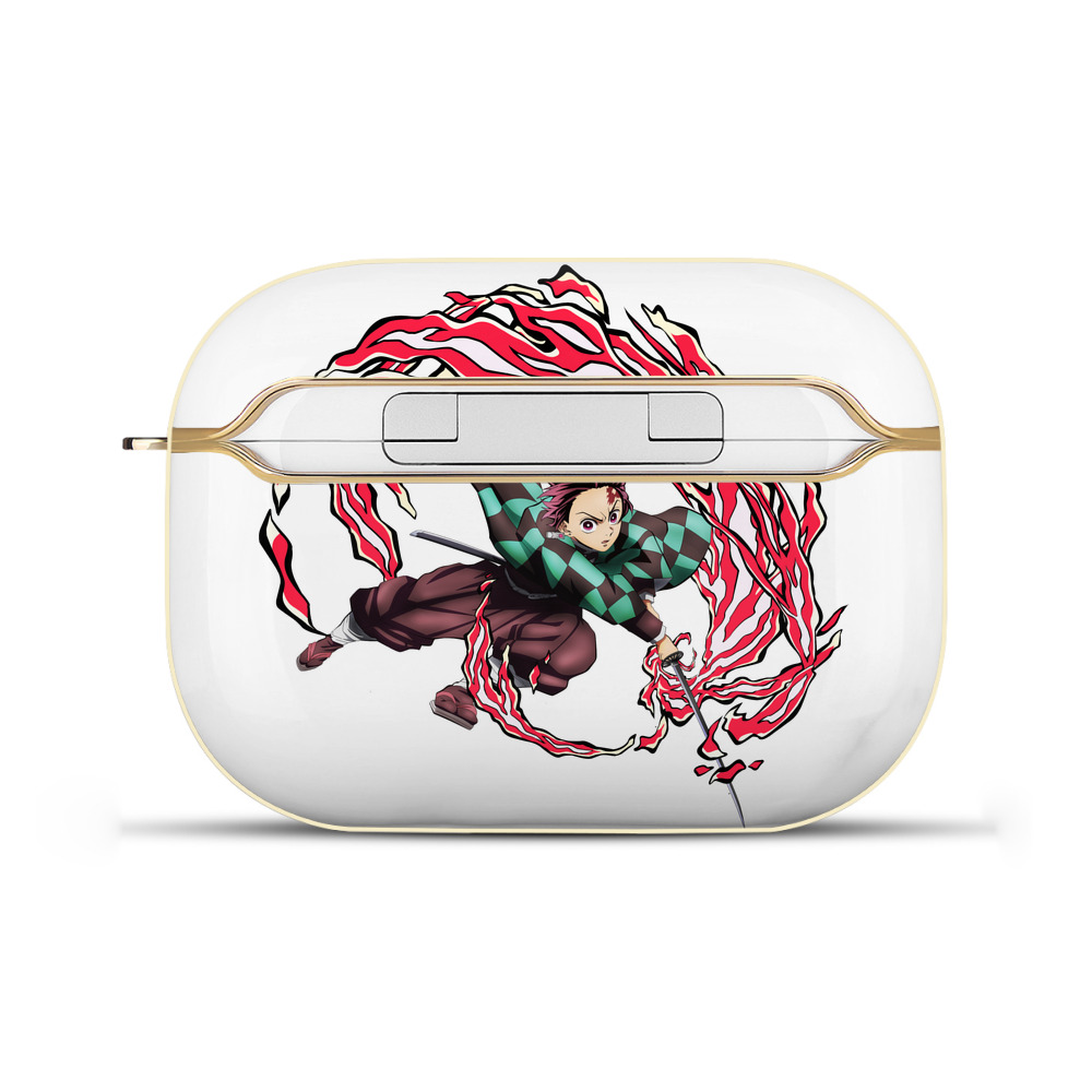 （画像用） 鬼滅の刃 竈門 炭治郎／かまど たんじろう Kamado Tanjirou 【AirPods Pro用】ハードシェル保護ケース｜耐衝撃・防指紋・カラビナ付き商品仕様