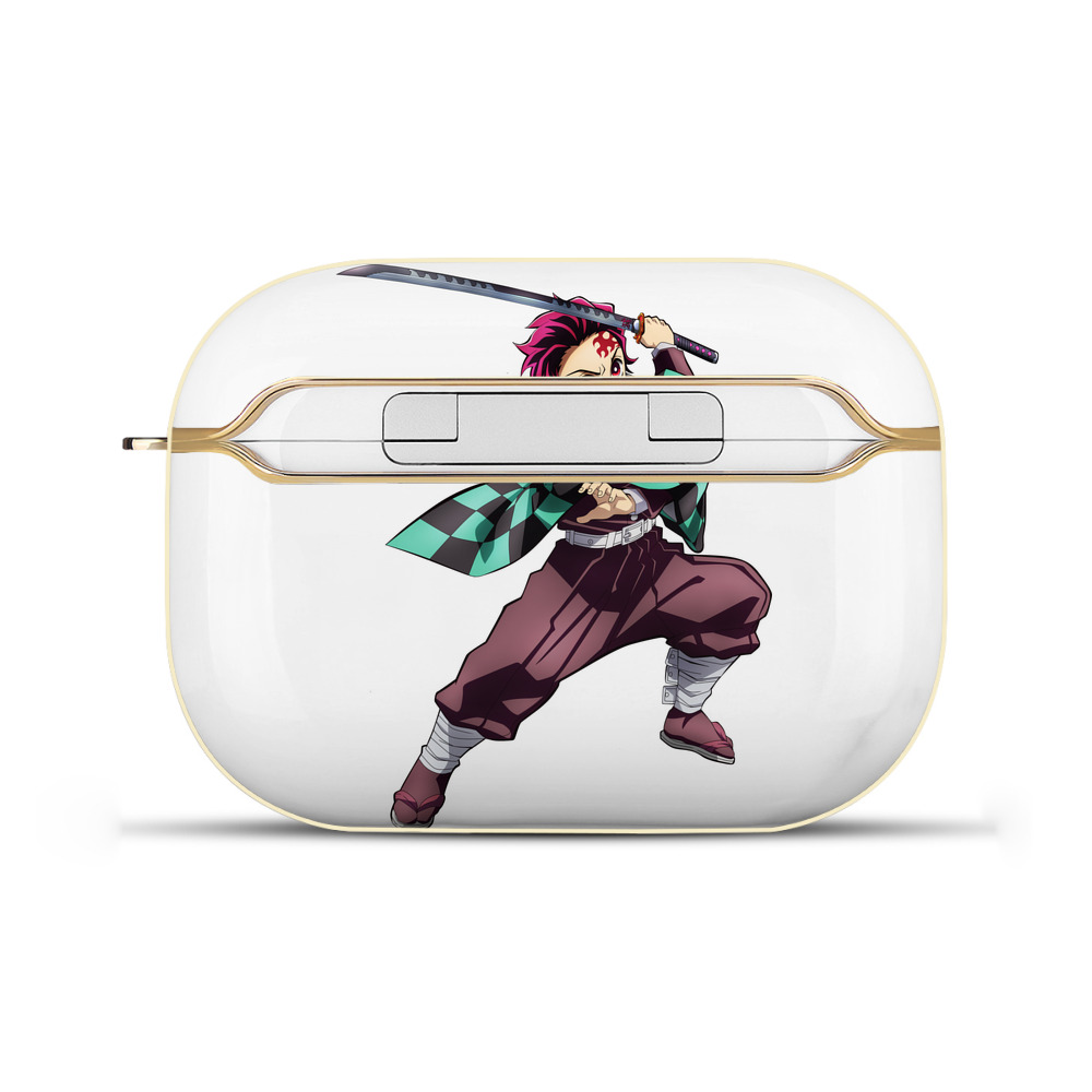 （画像用） 鬼滅の刃 竈門 炭治郎／かまど たんじろう Kamado Tanjirou 【AirPods Pro用】ハードシェル保護ケース｜耐衝撃・防指紋・カラビナ付き商品仕様