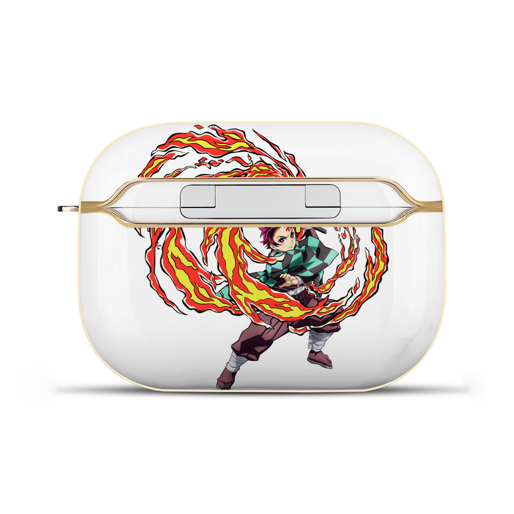（画像用） 鬼滅の刃 竈門 炭治郎／かまど たんじろう Kamado Tanjirou 【AirPods Pro用】ハードシェル保護ケース｜耐衝撃・防指紋・カラビナ付き商品仕様