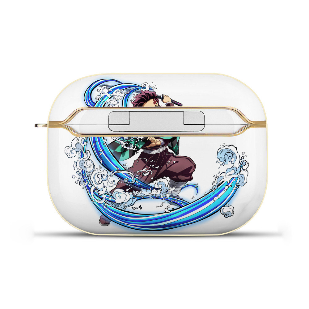 （画像用） 鬼滅の刃 竈門 炭治郎／かまど たんじろう Kamado Tanjirou 【AirPods Pro用】ハードシェル保護ケース｜耐衝撃・防指紋・カラビナ付き商品仕様