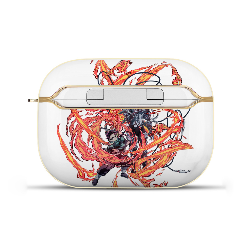 （画像用） 鬼滅の刃 竈門 炭治郎／かまど たんじろう Kamado Tanjirou 【AirPods Pro用】ハードシェル保護ケース｜耐衝撃・防指紋・カラビナ付き商品仕様