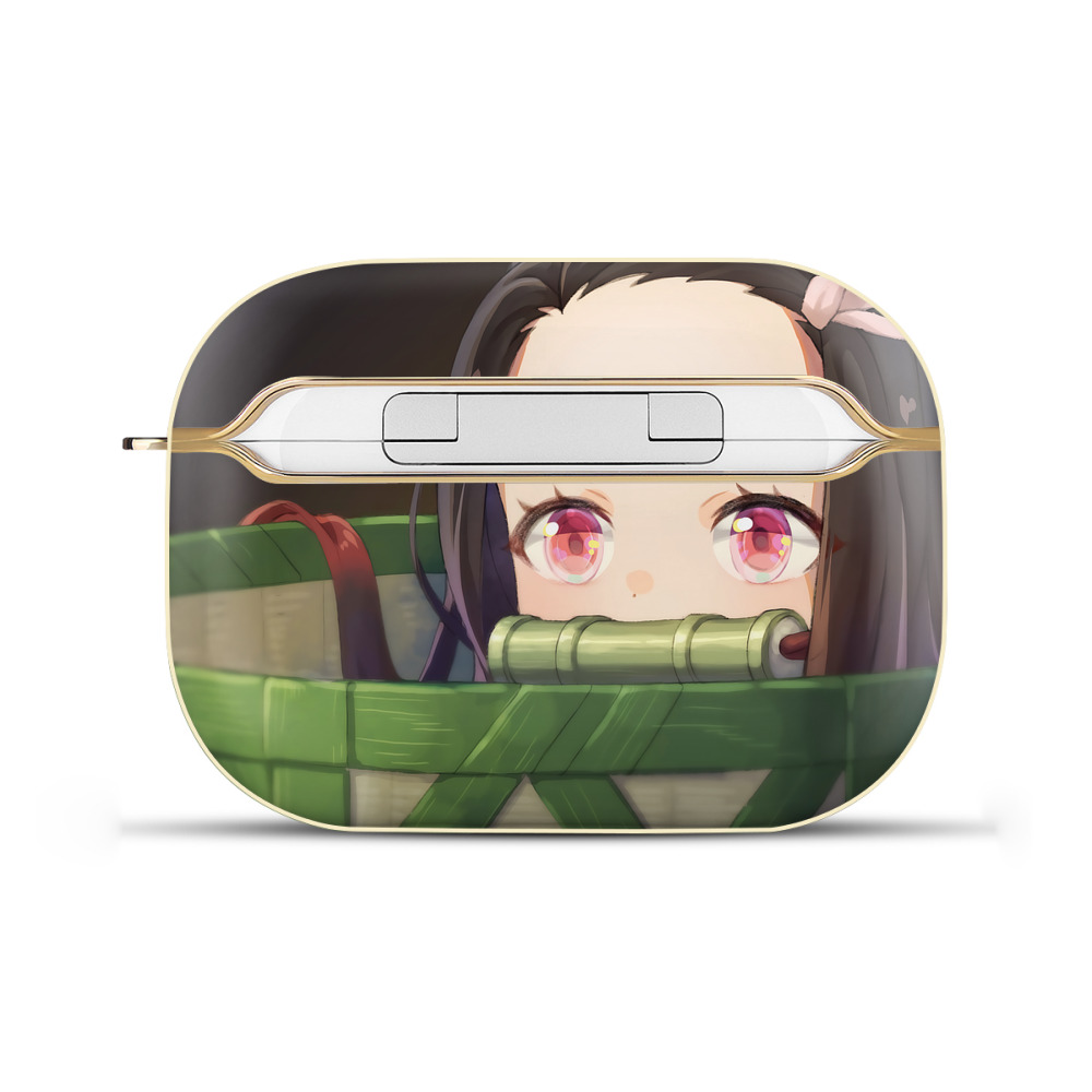 （画像用） 鬼滅の刃（きめつのやいば）竈門 禰󠄀豆子／かまど ねずこ Kamado Nezuko 【AirPods Pro用】ハードシェル保護ケース｜耐衝撃・防指紋・カラビナ付き商品仕様