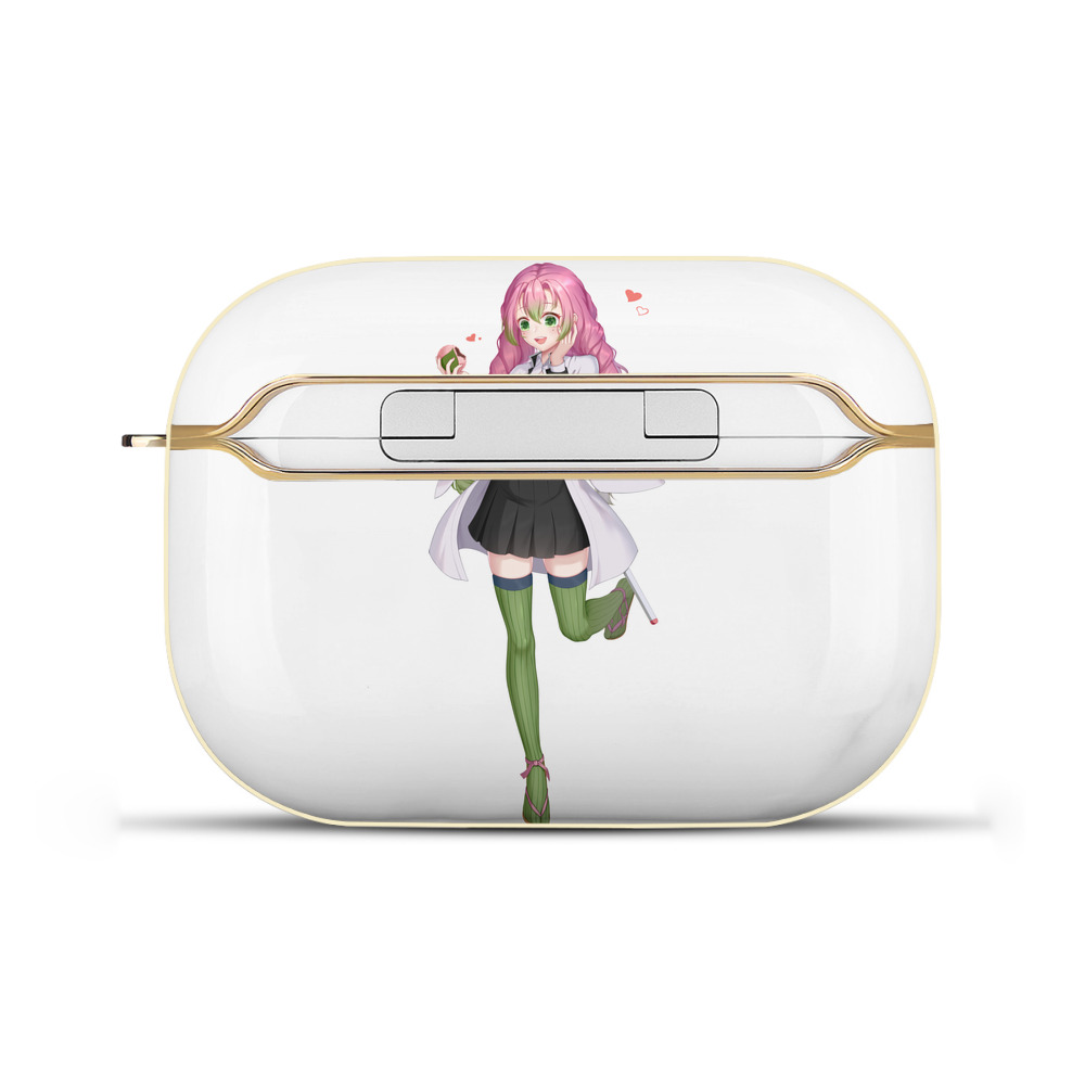 （画像用） 鬼滅の刃（きめつのやいば）恋柱-甘露寺 蜜璃／かんろじ みつり Kanroji Mitsuri 【AirPods Pro用】ハードシェル保護ケース｜耐衝撃・防指紋・カラビナ付き商品仕様