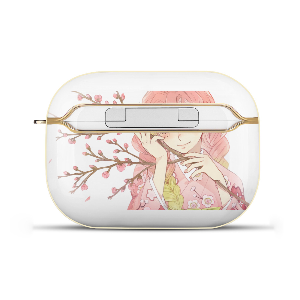 （画像用） 鬼滅の刃（きめつのやいば）恋柱-甘露寺 蜜璃／かんろじ みつり Kanroji Mitsuri 【AirPods Pro用】ハードシェル保護ケース｜耐衝撃・防指紋・カラビナ付き商品仕様