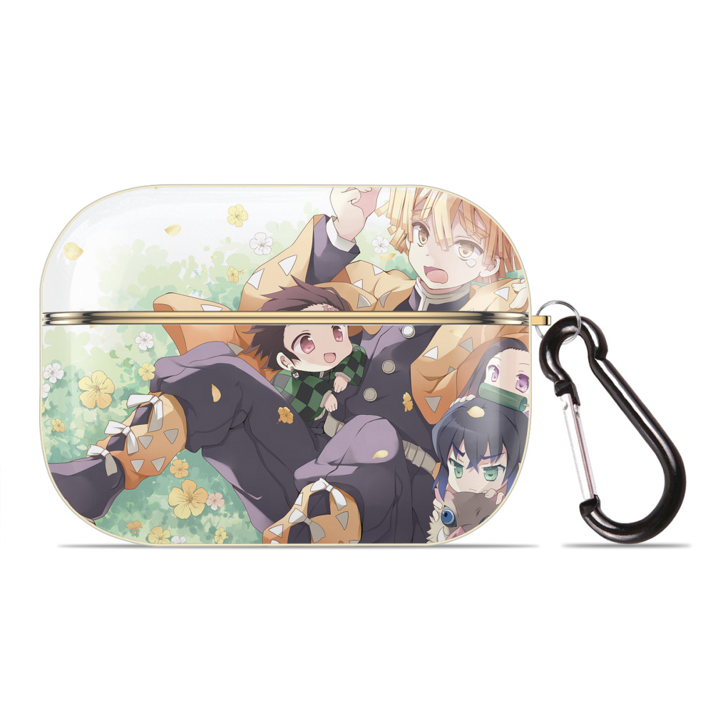 （画像用） 鬼滅の刃（きめつのやいば）竈門 炭治郎／かまど たんじろう Kamado Tanjirou 【AirPods Pro用】ハードシェル保護ケース｜耐衝撃・防指紋・カラビナ付き商品仕様