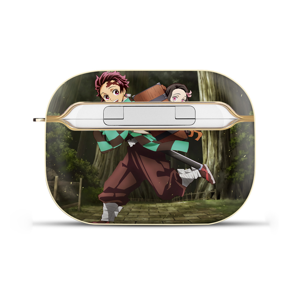 （画像用） 鬼滅の刃（きめつのやいば）竈門 炭治郎／かまど たんじろう Kamado Tanjirou 【AirPods Pro用】ハードシェル保護ケース｜耐衝撃・防指紋・カラビナ付き商品仕様