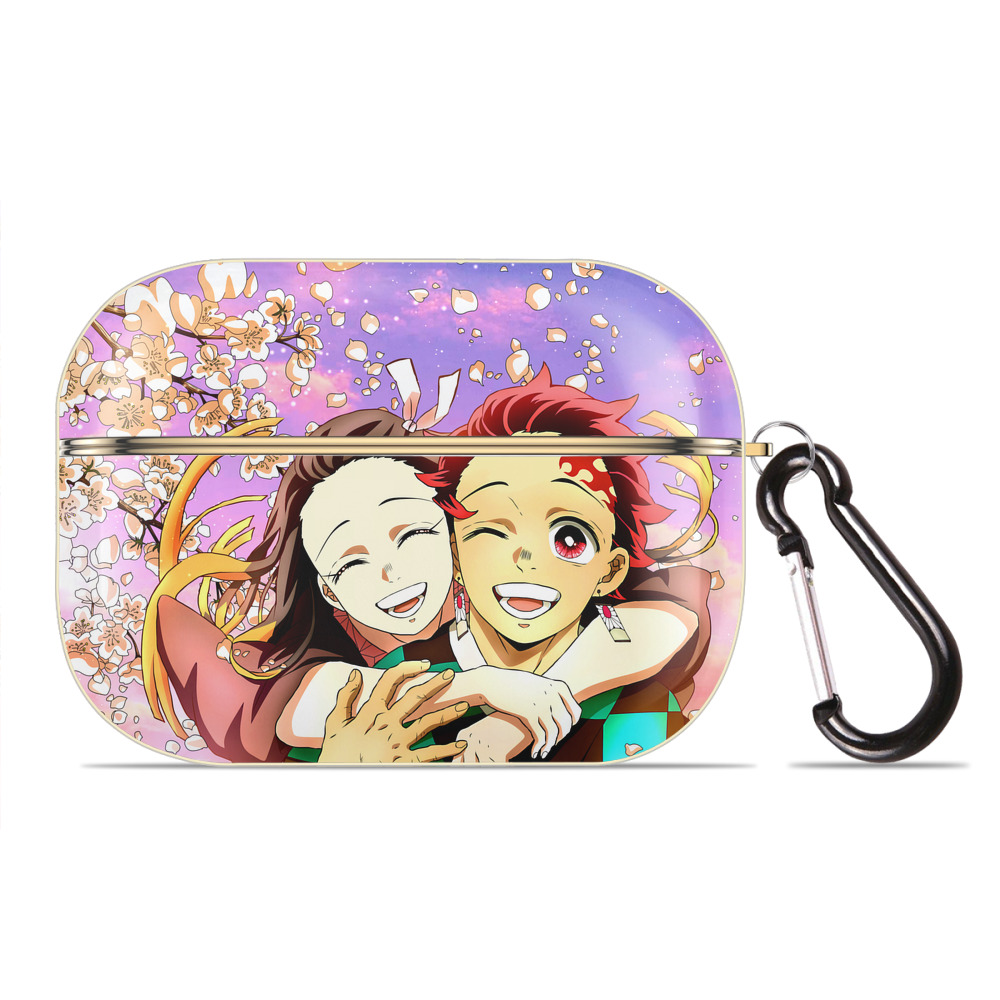 （画像用） 鬼滅の刃（きめつのやいば）竈門 炭治郎／かまど たんじろう Kamado Tanjirou 【AirPods Pro用】ハードシェル保護ケース｜耐衝撃・防指紋・カラビナ付き商品仕様