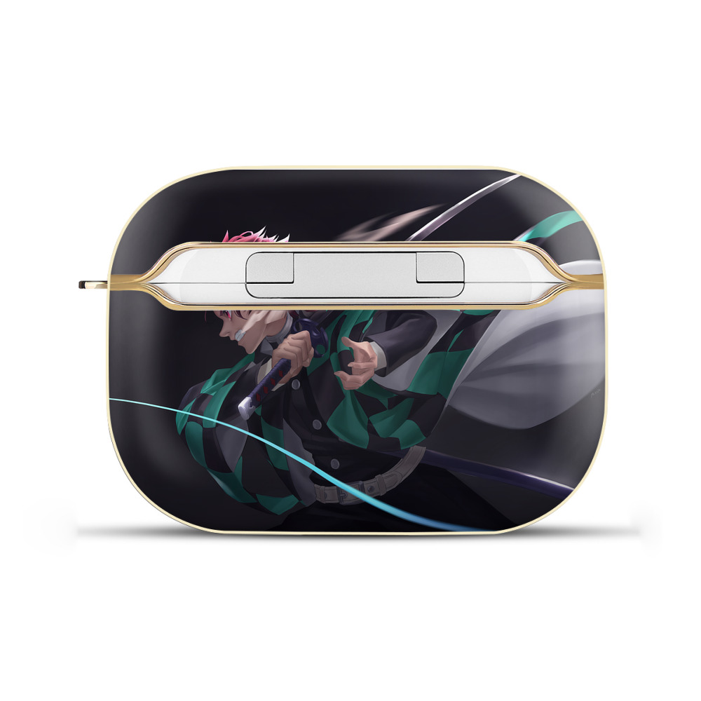 （画像用） 鬼滅の刃（きめつのやいば）竈門 炭治郎／かまど たんじろう Kamado Tanjirou 【AirPods Pro用】ハードシェル保護ケース｜耐衝撃・防指紋・カラビナ付き商品仕様