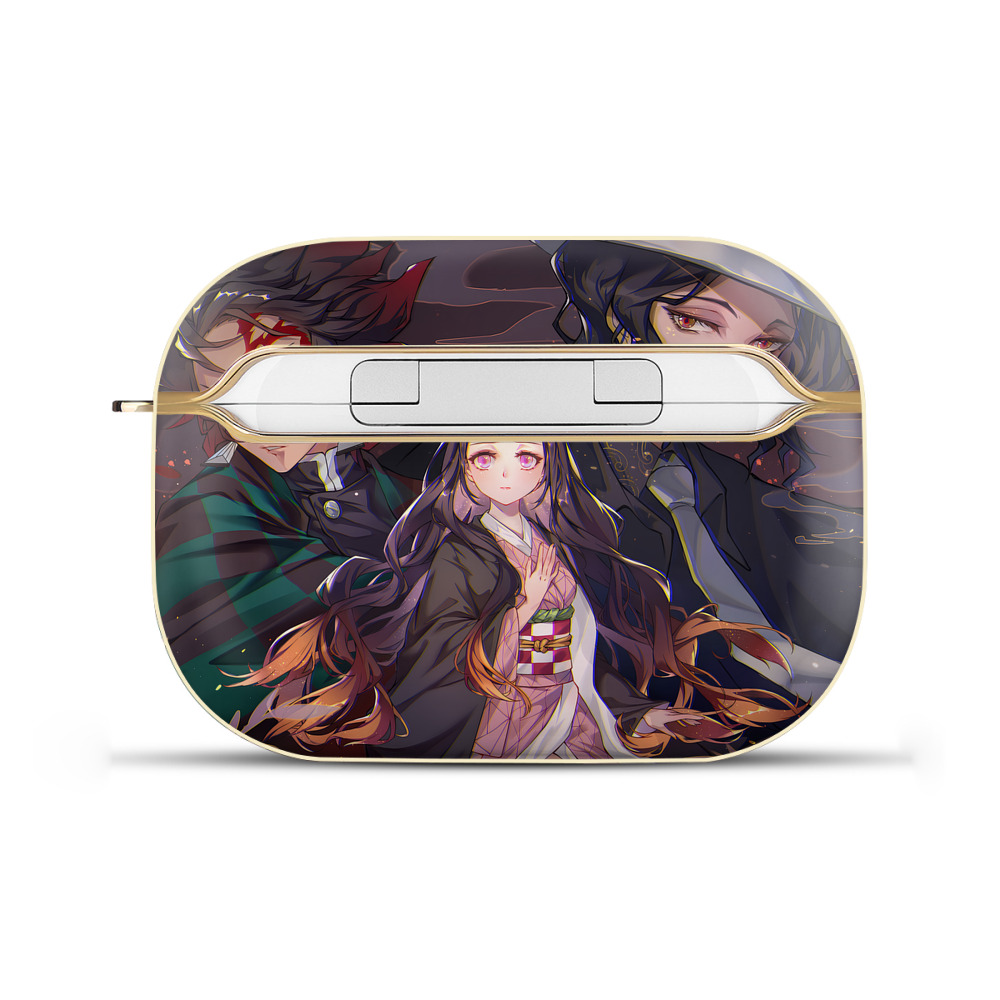 （画像用） 鬼滅の刃（きめつのやいば）竈門 炭治郎／かまど たんじろう Kamado Tanjirou 【AirPods Pro用】ハードシェル保護ケース｜耐衝撃・防指紋・カラビナ付き商品仕様
