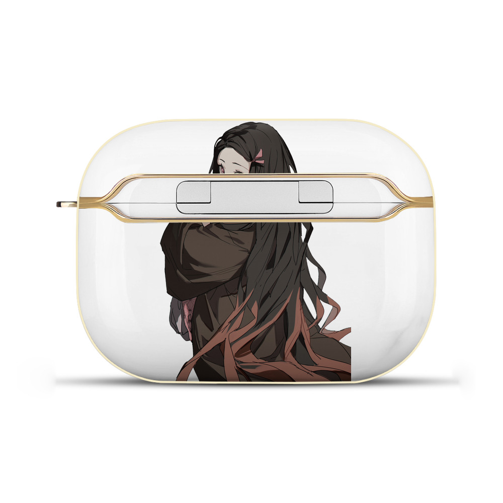 （画像用） 鬼滅の刃（きめつのやいば）竈門 禰󠄀豆子／かまど ねずこ Kamado Nezuko 【AirPods Pro用】ハードシェル保護ケース｜耐衝撃・防指紋・カラビナ付き商品仕様