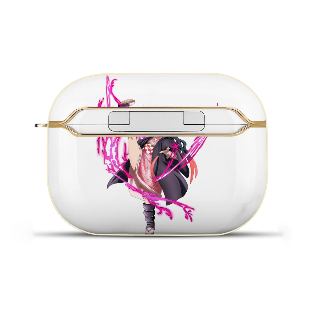 （画像用） 鬼滅の刃（きめつのやいば）竈門 禰󠄀豆子／かまど ねずこ Kamado Nezuko 【AirPods Pro用】ハードシェル保護ケース｜耐衝撃・防指紋・カラビナ付き商品仕様