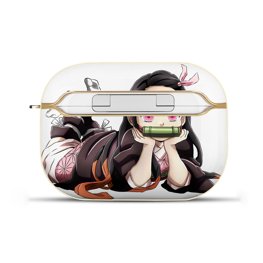 （画像用） 鬼滅の刃（きめつのやいば）竈門 禰󠄀豆子／かまど ねずこ Kamado Nezuko 【AirPods Pro用】ハードシェル保護ケース｜耐衝撃・防指紋・カラビナ付き商品仕様