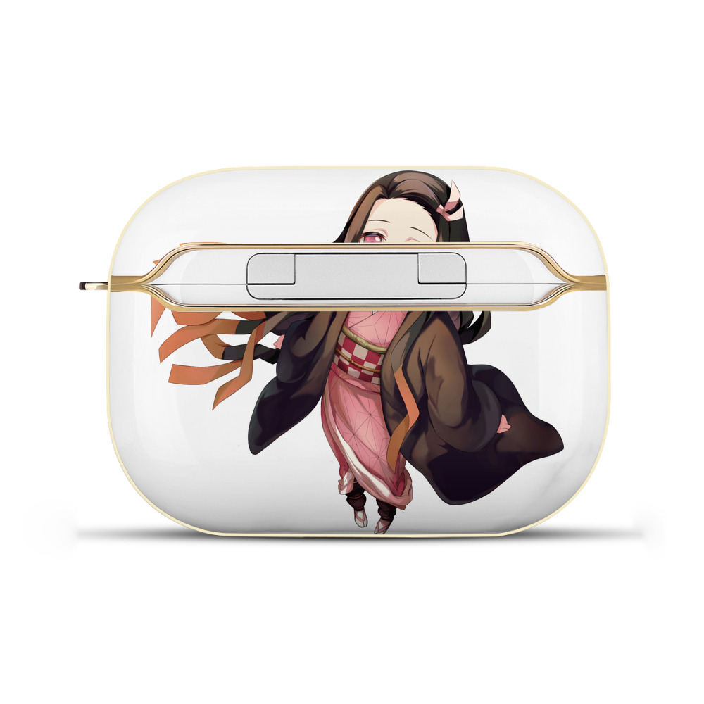 （画像用） 鬼滅の刃（きめつのやいば）竈門 禰󠄀豆子／かまど ねずこ Kamado Nezuko 【AirPods Pro用】ハードシェル保護ケース｜耐衝撃・防指紋・カラビナ付き商品仕様