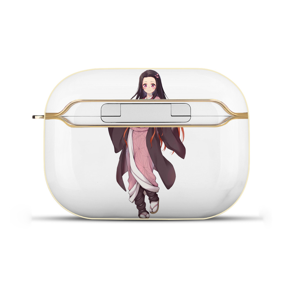 （画像用） 鬼滅の刃（きめつのやいば）竈門 禰󠄀豆子／かまど ねずこ Kamado Nezuko 【AirPods Pro用】ハードシェル保護ケース｜耐衝撃・防指紋・カラビナ付き商品仕様