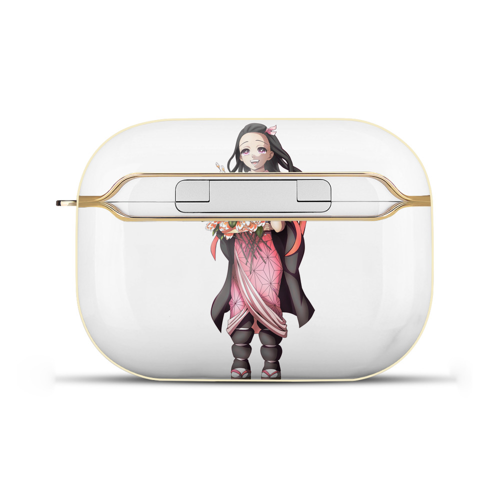 （画像用） 鬼滅の刃（きめつのやいば）竈門 禰󠄀豆子／かまど ねずこ Kamado Nezuko 【AirPods Pro用】ハードシェル保護ケース｜耐衝撃・防指紋・カラビナ付き商品仕様