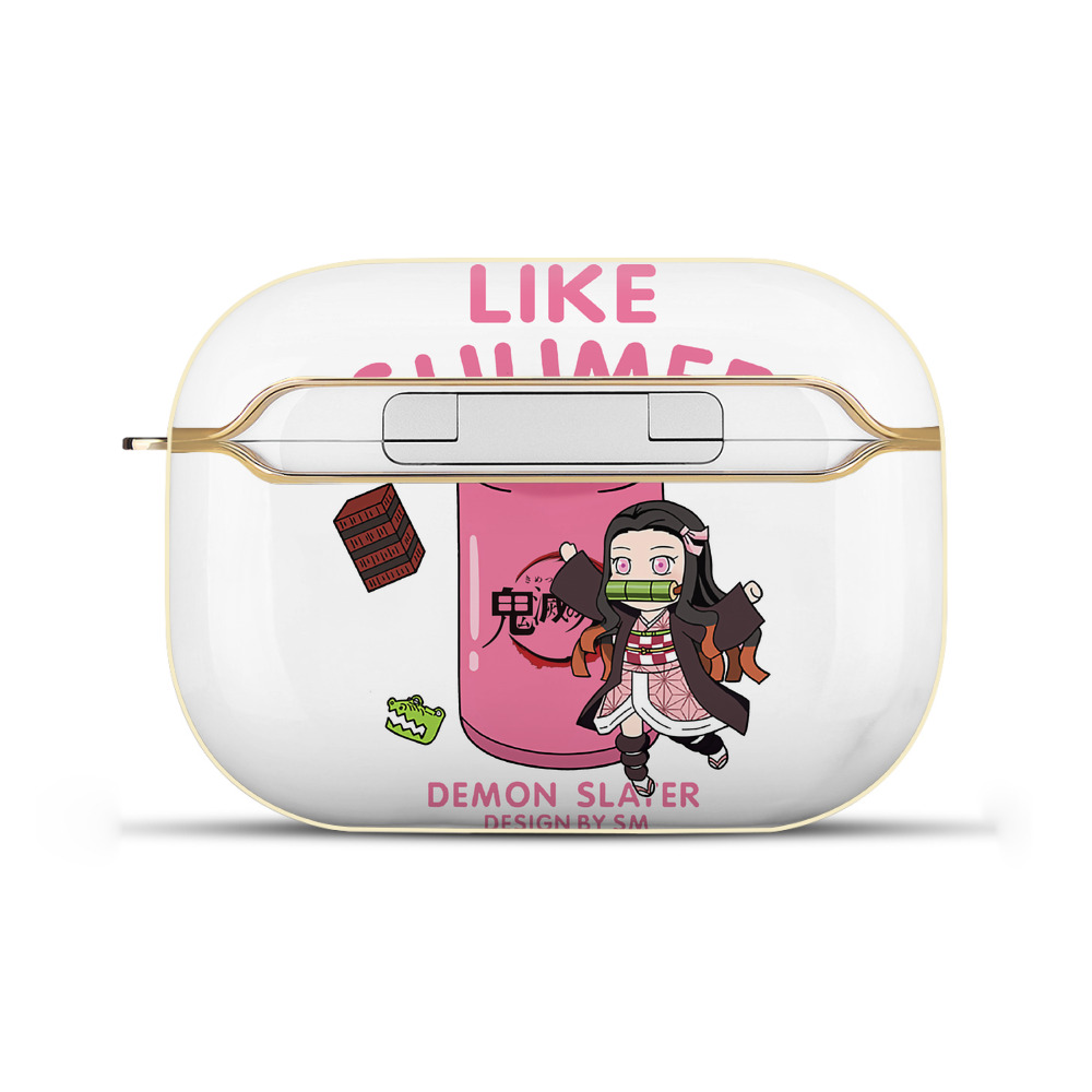 （画像用） 鬼滅の刃（きめつのやいば）竈門 禰󠄀豆子／かまど ねずこ Kamado Nezuko 【AirPods Pro用】ハードシェル保護ケース｜耐衝撃・防指紋・カラビナ付き商品仕様