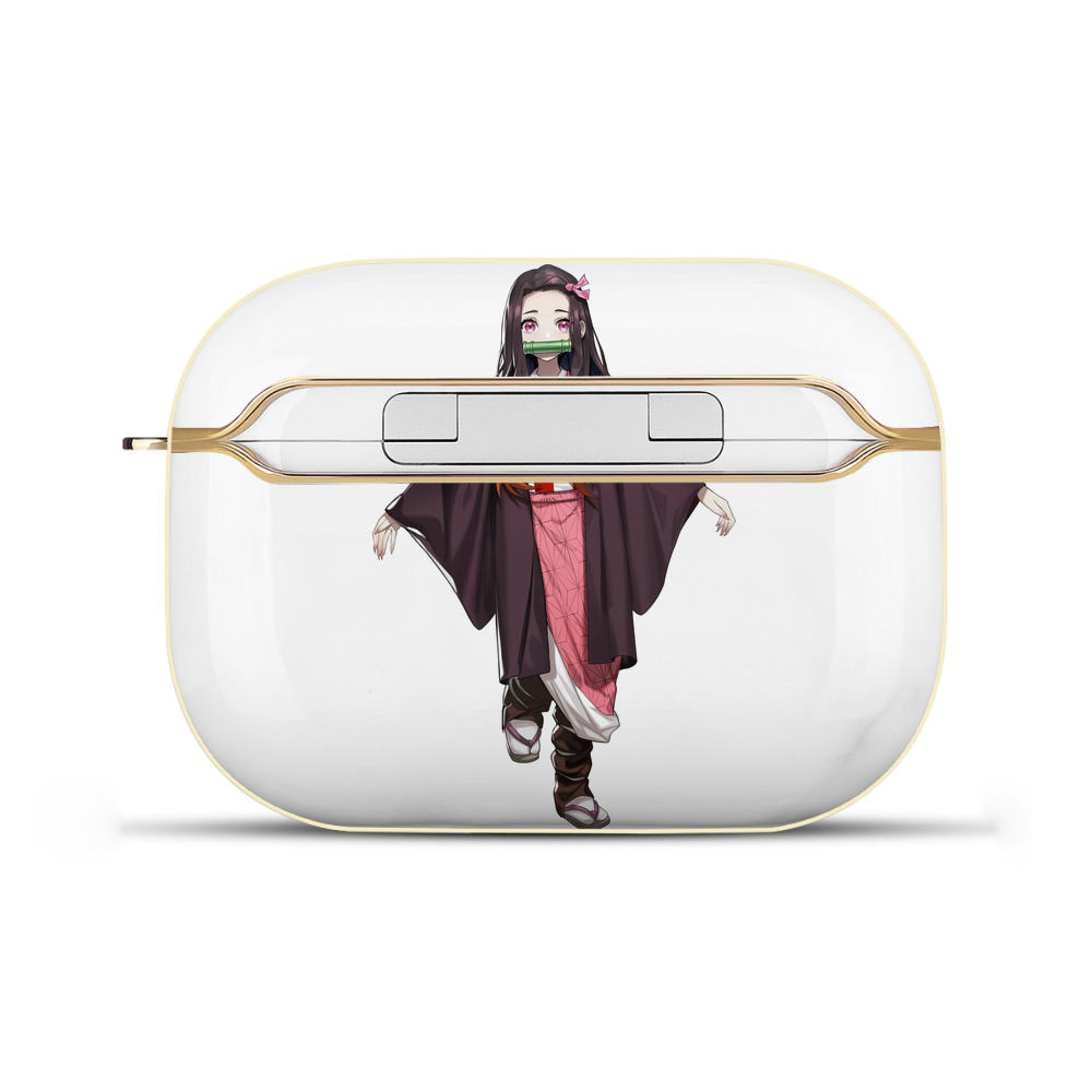 （画像用） 鬼滅の刃（きめつのやいば）竈門 禰󠄀豆子／かまど ねずこ Kamado Nezuko 【AirPods Pro用】ハードシェル保護ケース｜耐衝撃・防指紋・カラビナ付き商品仕様