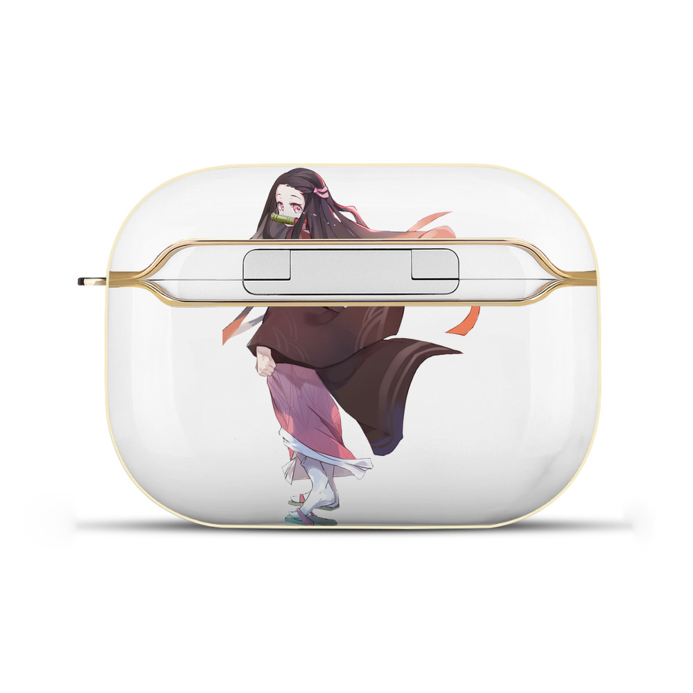 （画像用） 鬼滅の刃（きめつのやいば）竈門 禰󠄀豆子／かまど ねずこ Kamado Nezuko 【AirPods Pro用】ハードシェル保護ケース｜耐衝撃・防指紋・カラビナ付き商品仕様