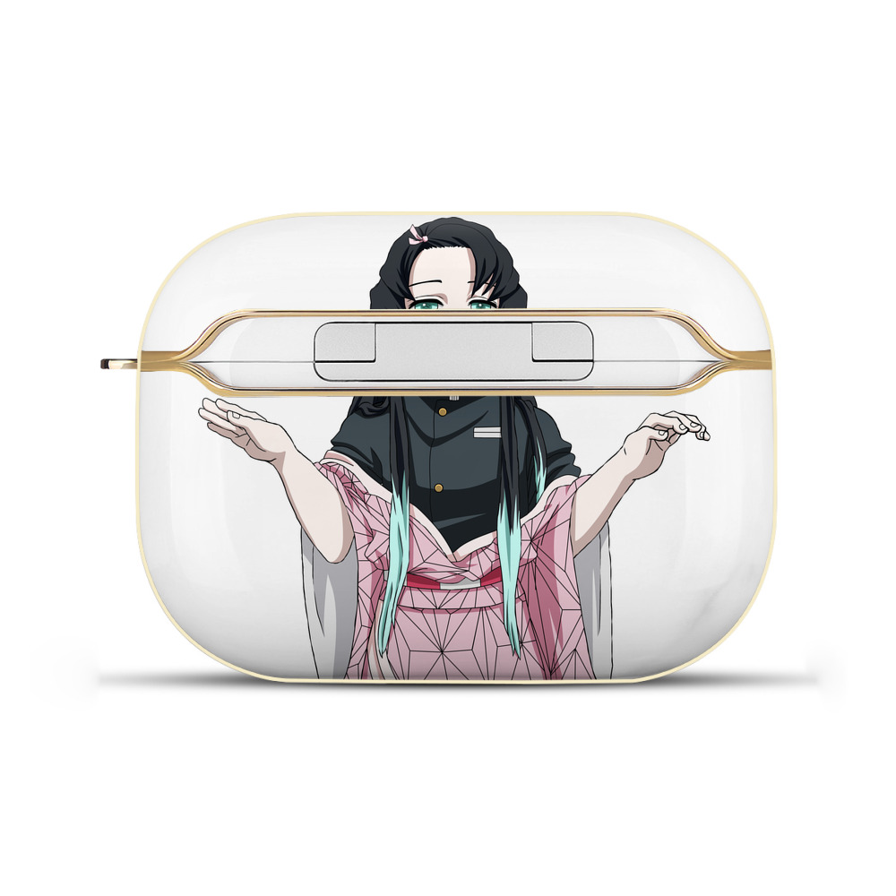 （画像用） 鬼滅の刃（きめつのやいば）竈門 禰󠄀豆子／かまど ねずこ Kamado Nezuko 【AirPods Pro用】ハードシェル保護ケース｜耐衝撃・防指紋・カラビナ付き商品仕様