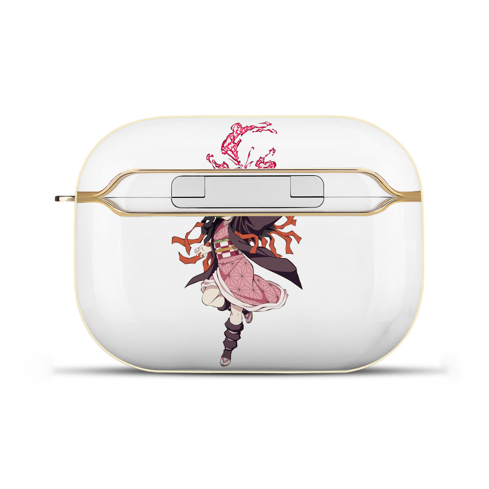 （画像用） 鬼滅の刃（きめつのやいば）竈門 禰󠄀豆子／かまど ねずこ Kamado Nezuko 【AirPods Pro用】ハードシェル保護ケース｜耐衝撃・防指紋・カラビナ付き商品仕様