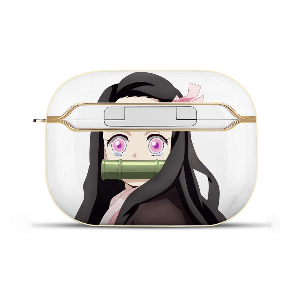 （画像用） 鬼滅の刃（きめつのやいば）竈門 禰󠄀豆子／かまど ねずこ Kamado Nezuko 【AirPods Pro用】ハードシェル保護ケース｜耐衝撃・防指紋・カラビナ付き商品仕様
