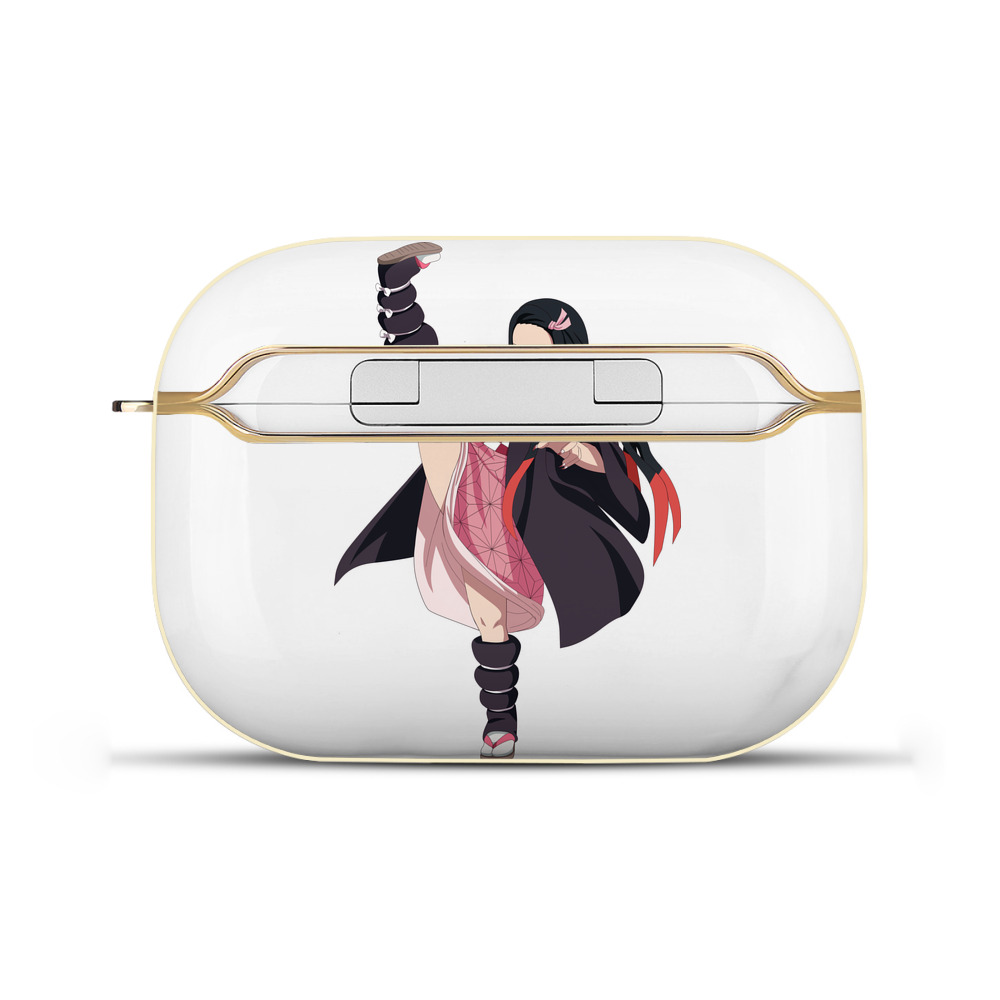 （画像用） 鬼滅の刃（きめつのやいば）竈門 禰󠄀豆子／かまど ねずこ Kamado Nezuko 【AirPods Pro用】ハードシェル保護ケース｜耐衝撃・防指紋・カラビナ付き商品仕様