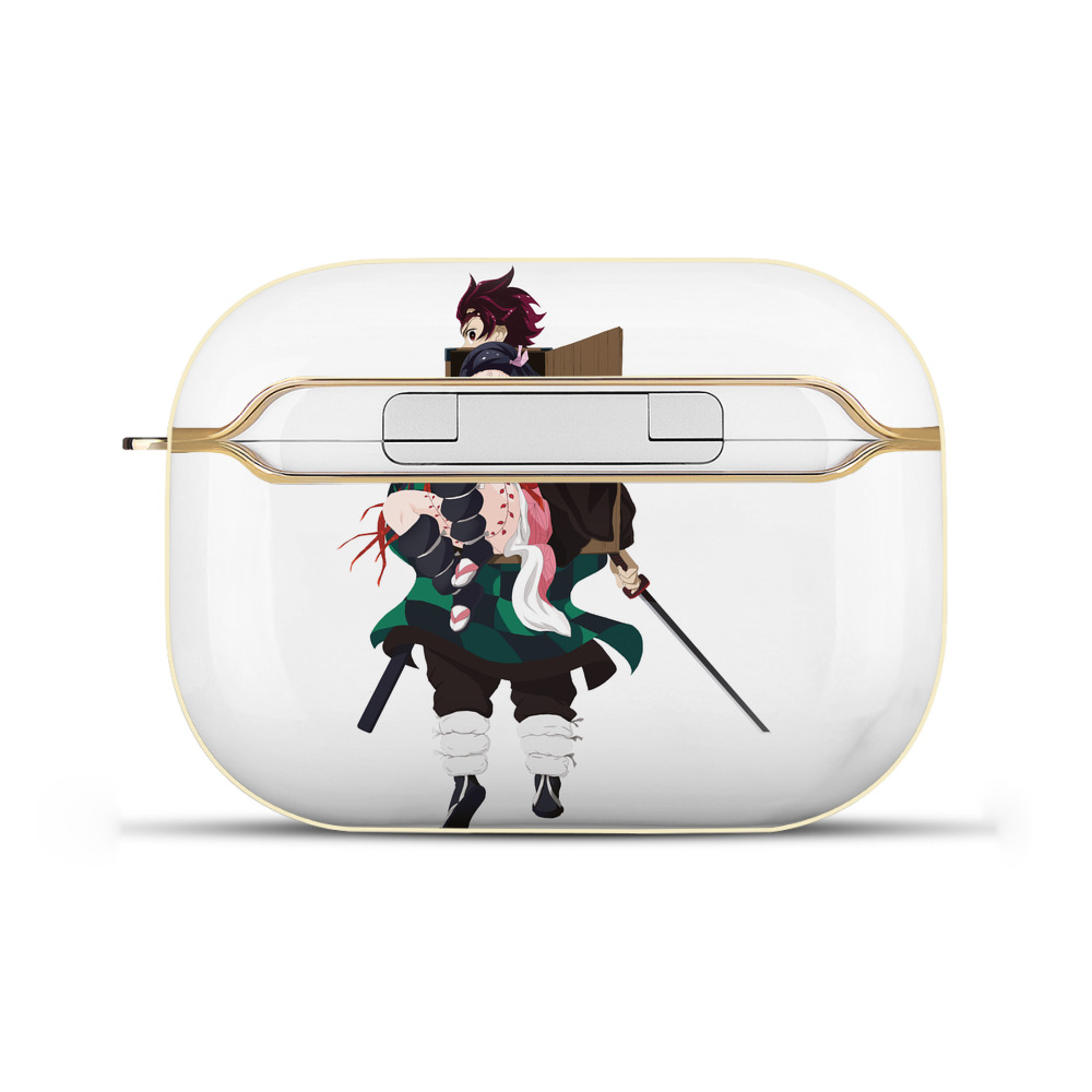 （画像用） 鬼滅の刃（きめつのやいば）竈門 禰󠄀豆子／かまど ねずこ Kamado Nezuko 【AirPods Pro用】ハードシェル保護ケース｜耐衝撃・防指紋・カラビナ付き商品仕様