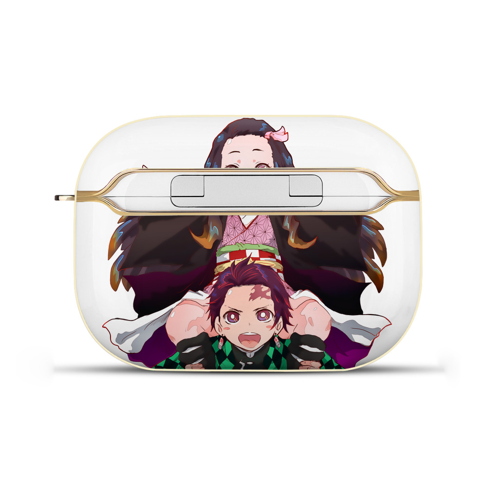 （画像用） 鬼滅の刃（きめつのやいば）竈門 禰󠄀豆子／かまど ねずこ Kamado Nezuko 【AirPods Pro用】ハードシェル保護ケース｜耐衝撃・防指紋・カラビナ付き商品仕様