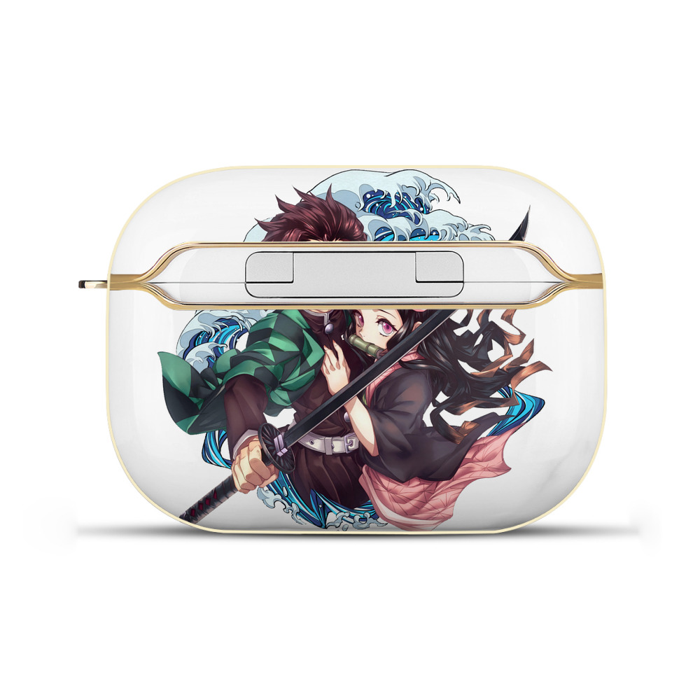 （画像用） 鬼滅の刃（きめつのやいば）竈門 禰󠄀豆子／かまど ねずこ Kamado Nezuko 【AirPods Pro用】ハードシェル保護ケース｜耐衝撃・防指紋・カラビナ付き商品仕様
