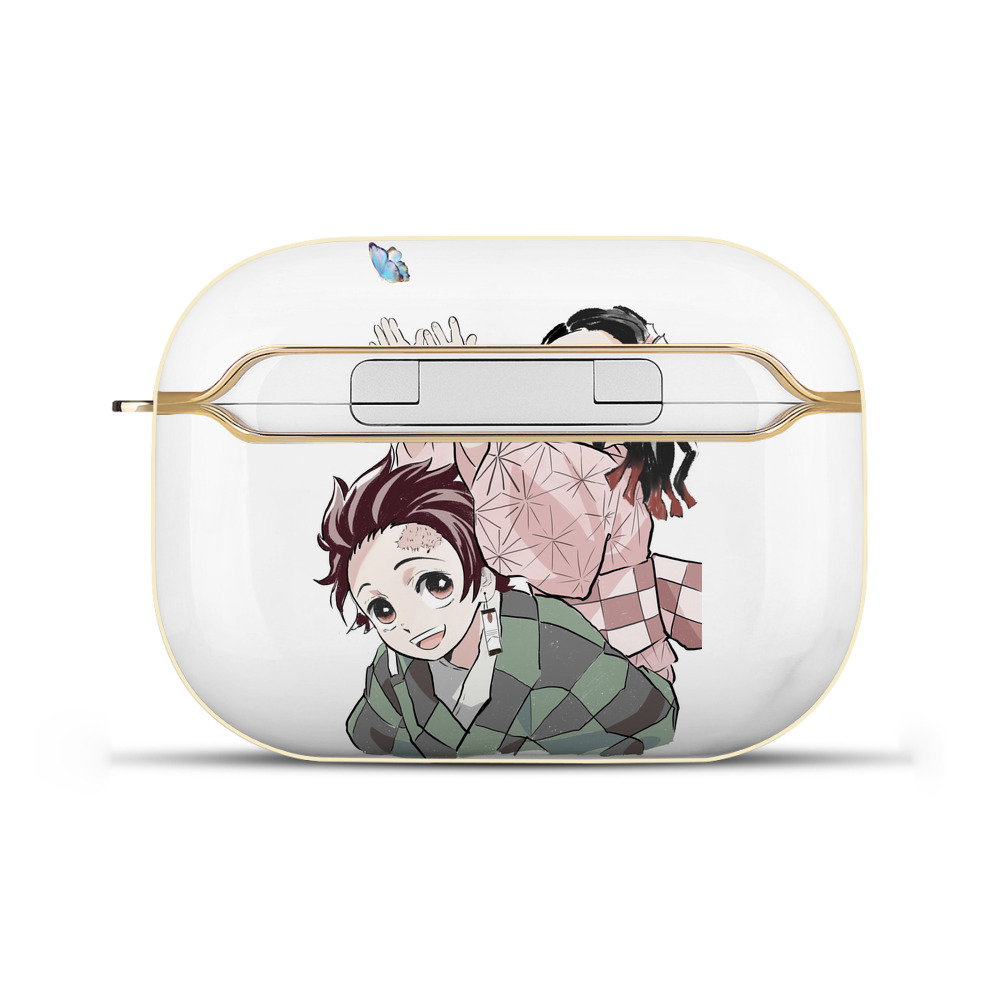 （画像用） 鬼滅の刃（きめつのやいば）竈門 禰󠄀豆子／かまど ねずこ Kamado Nezuko 【AirPods Pro用】ハードシェル保護ケース｜耐衝撃・防指紋・カラビナ付き商品仕様