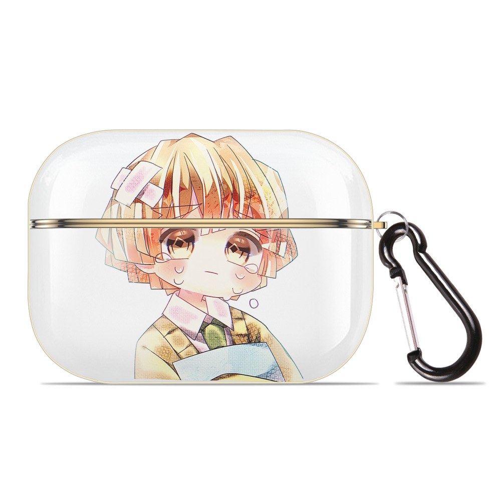 （画像用） 鬼滅の刃（きめつのやいば）我妻 善逸／あがつま ぜんいつ Agatsuma Zenitsu 【AirPods Pro用】ハードシェル保護ケース｜耐衝撃・防指紋・カラビナ付き商品仕様